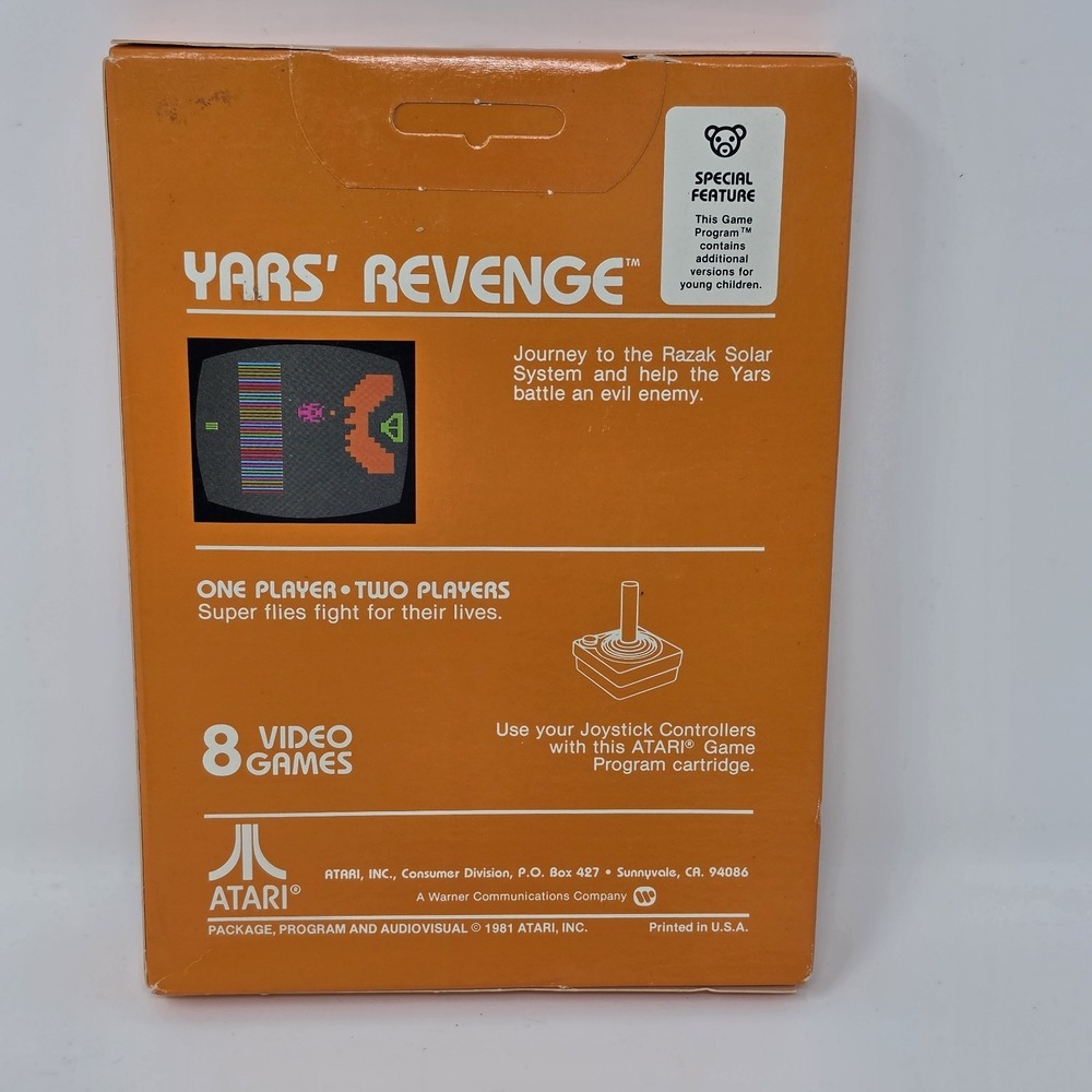 1981 Atari 2600 VCS ~ Yars' Revenge ~ CX2655 Unopened - Picture 4 of 13